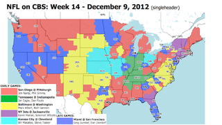 Illustration for article titled Which TV Market Is Getting Screwed This Sunday? An Analysis Of Week 14 NFL Viewing Maps
